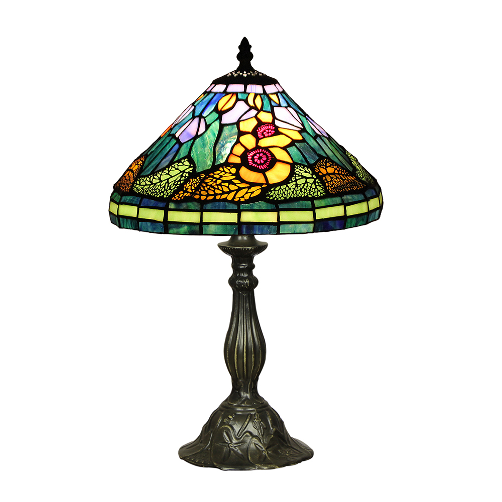 Download Sun Flower Tiffany Table Lamp - JT12T34