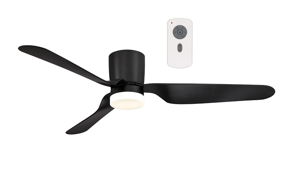 City Dc Low Profile Ceiling Fan 1300mm 52 With Dimmable 12w