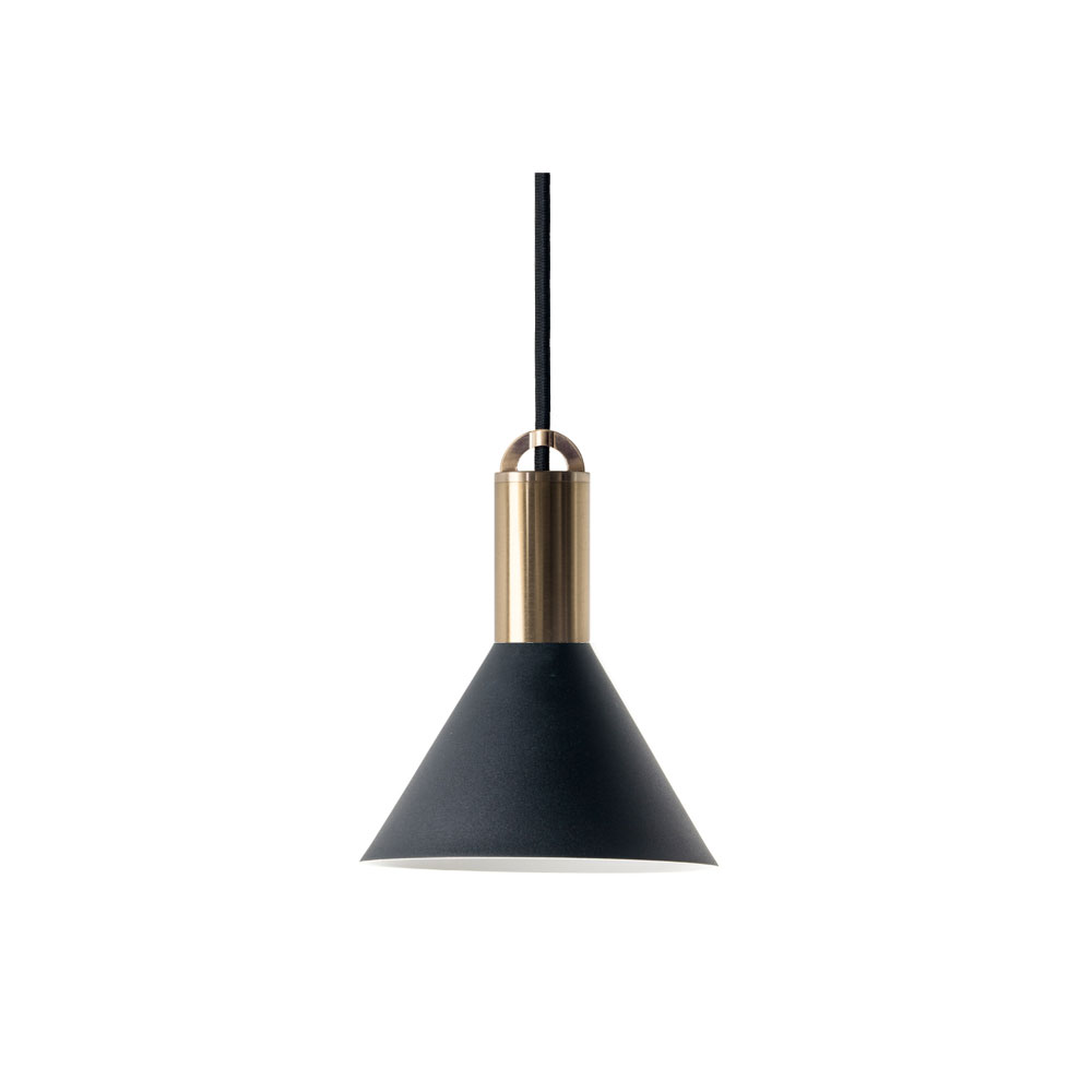 Sync Large Cone Pendant Black / Brass 