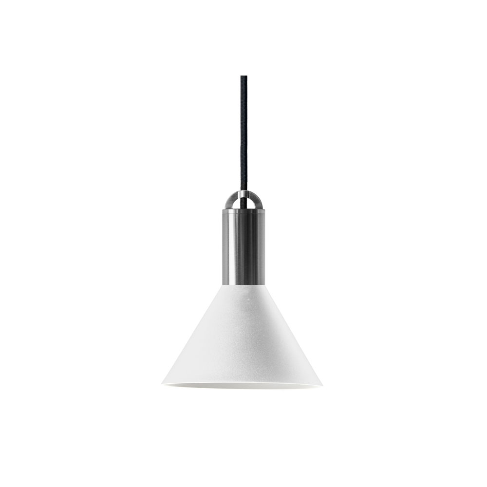 Sync Large Cone Pendant White / Nickel 