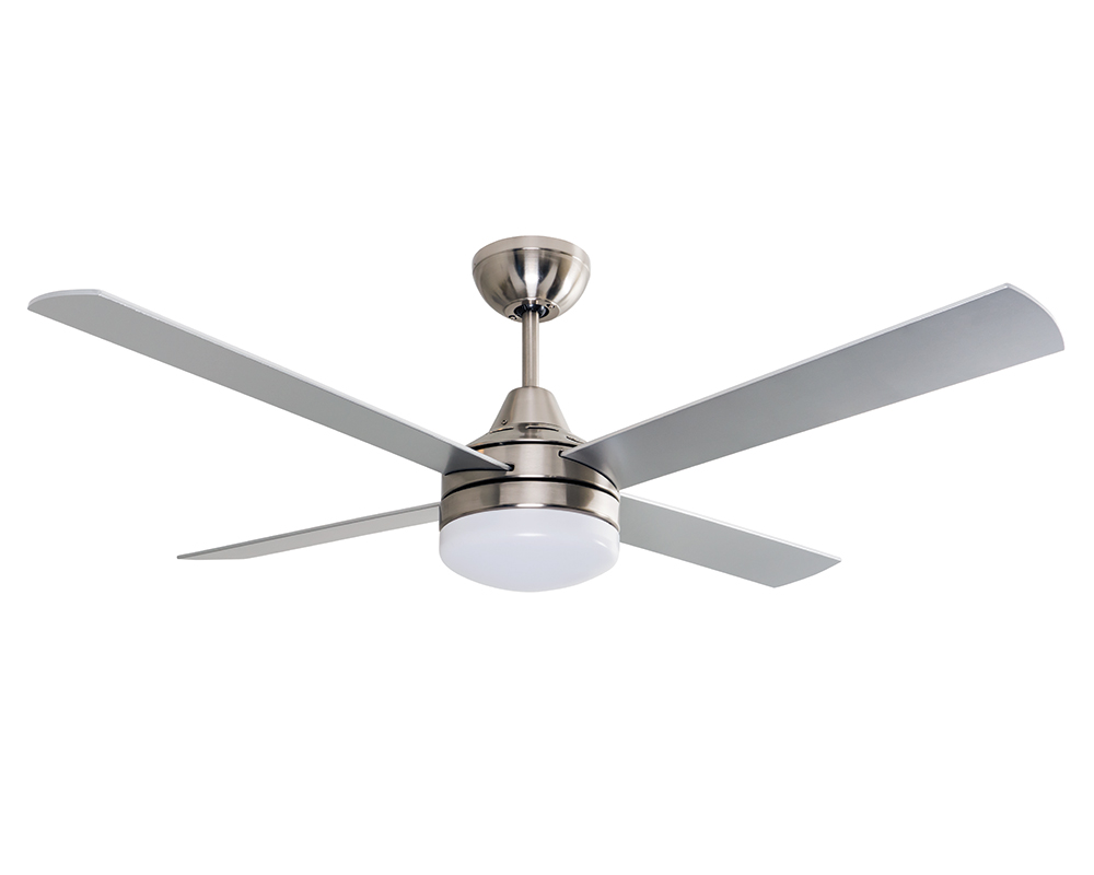 Cardiff 52 Dc Ceiling Fan With Light Brushed Chrome Fc652134rbc