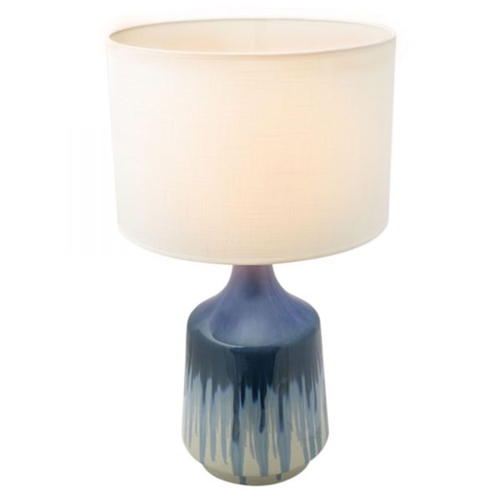 Martha Ceramic Table Lamp Blue / White LL270062BL