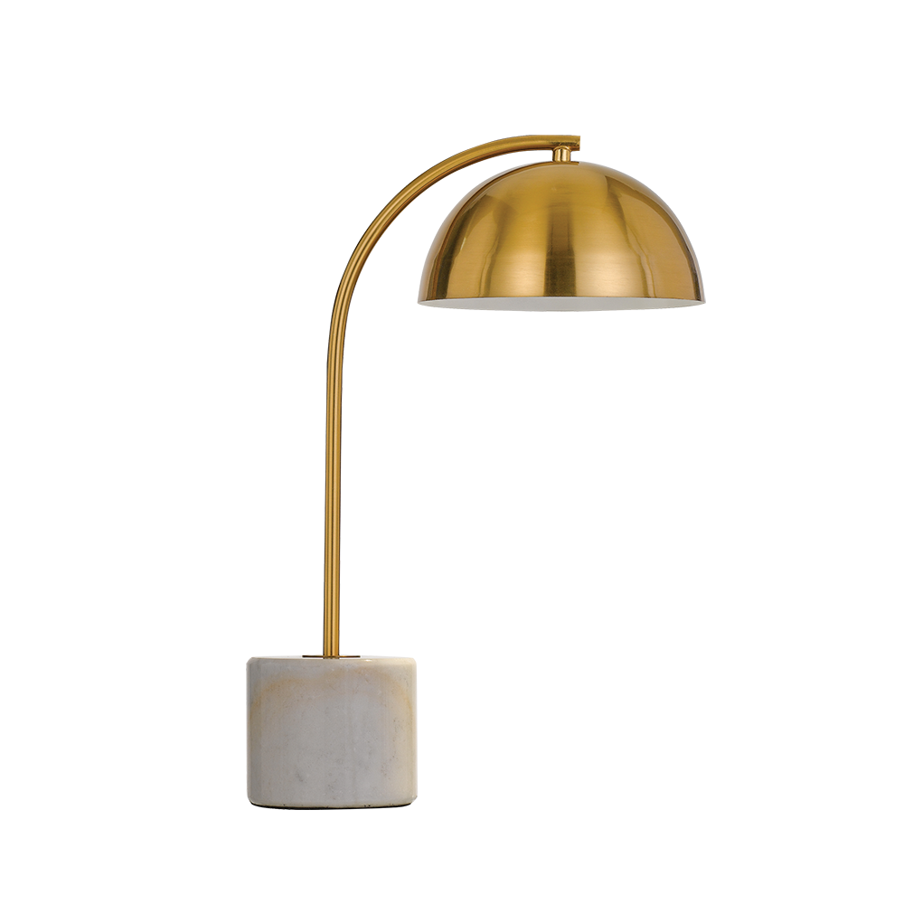 Ortez Table Lamp White Marble Antique, Marble Gold Table Lamp