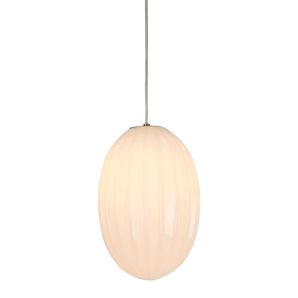 Costolette 1 Light Ribbed Glass Pod 