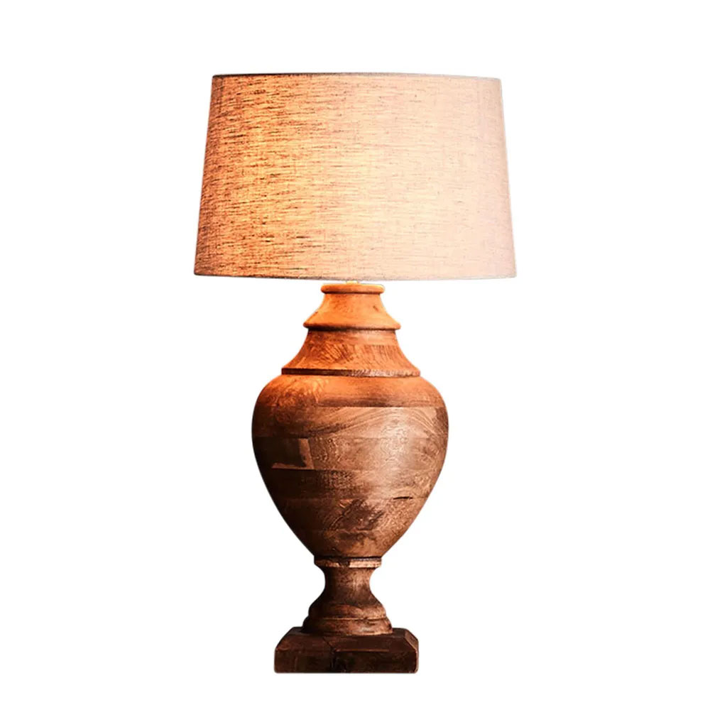 Amphora Turned Wood Urn Table Lamp Medium Weather Barn KITZAF14125