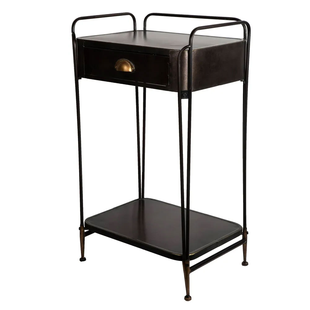 Marvin Metal Side Table Black DA1201