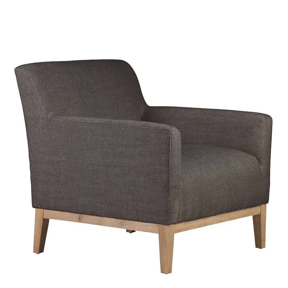 Logan Fabric Armchair Chocolate Brown FUR1135BR