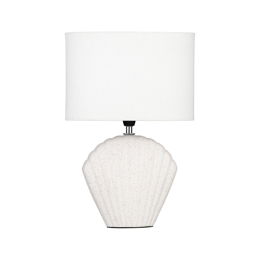 White deals textured lamp