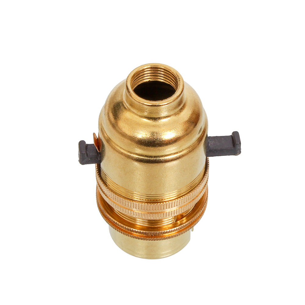 Lampholder BC Brass Switched With 10mm Base - ACLH1413E