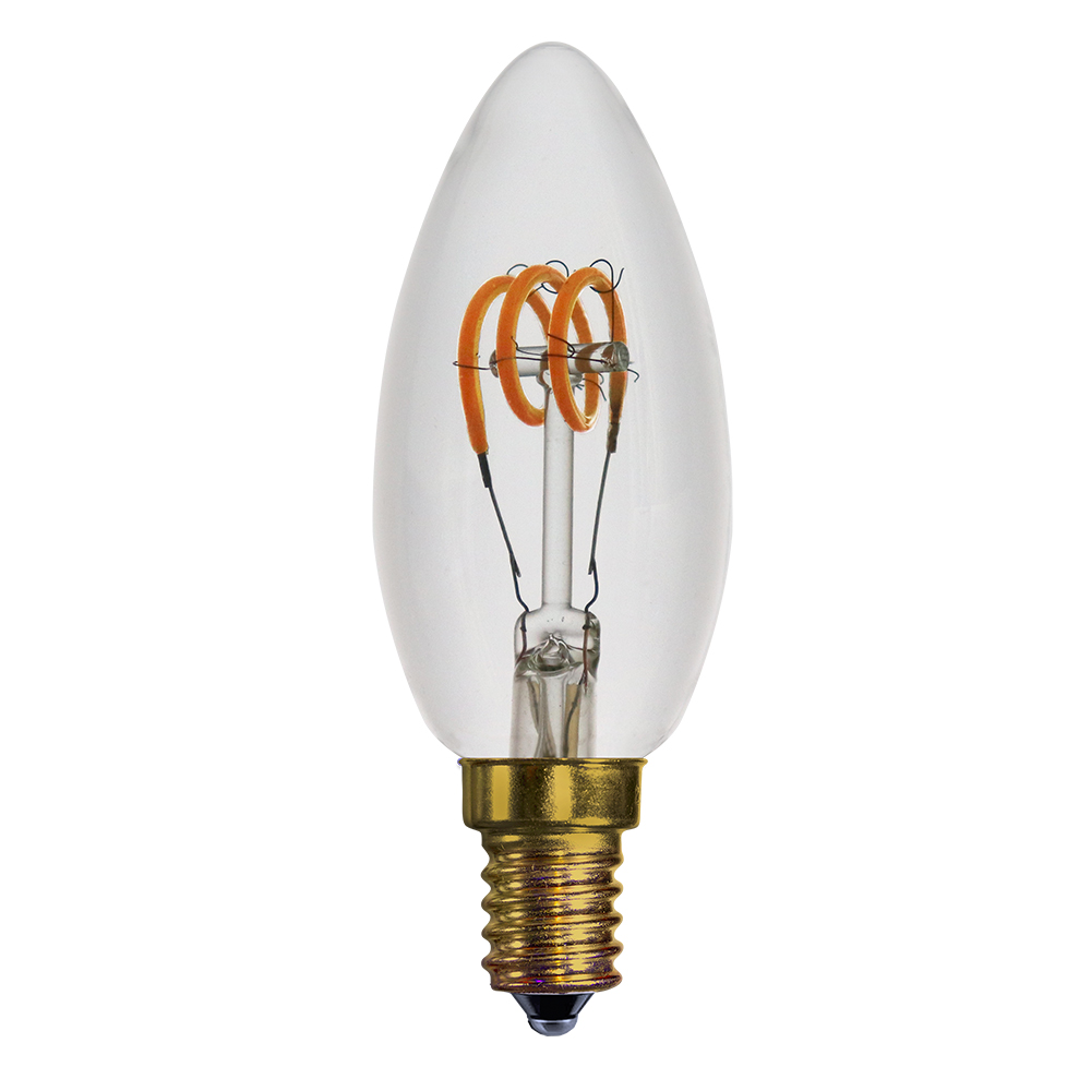 Vintage 3W E14 LED Dimmable Candle Tri Loop Filament Bulb