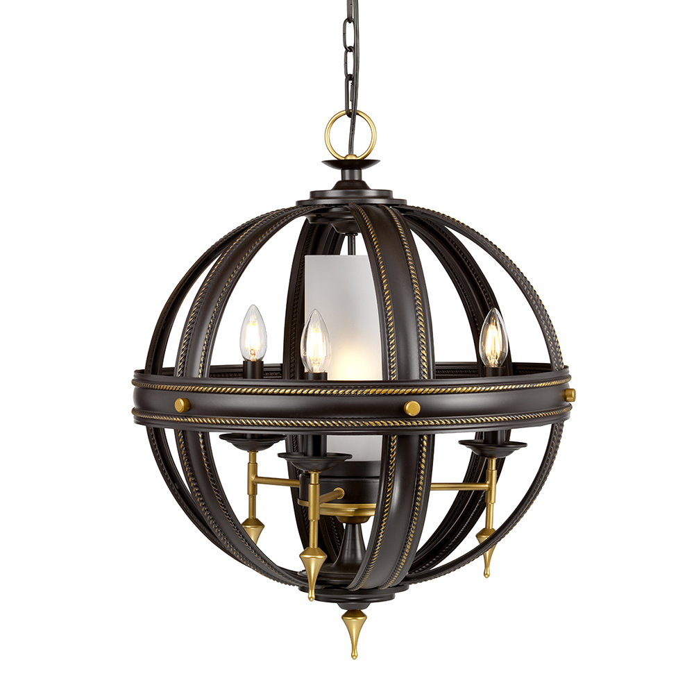 Regal 4 Light Chandelier Oil Rubbed 