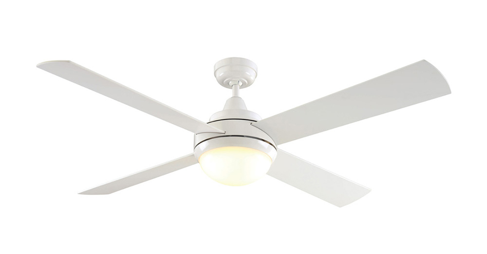 Caprice 52 Dc Ceiling Fan With 16w Led Light Kit White Cream Tri