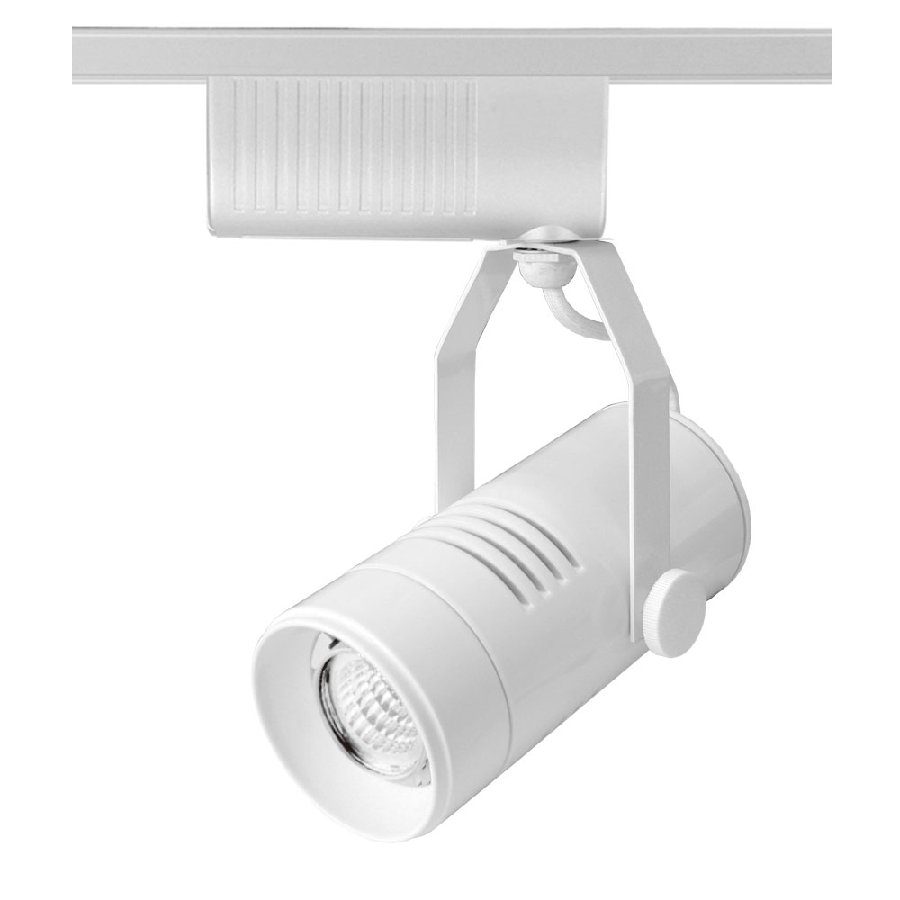 Single Circuit Spot III 3 Wire 5W LED Track Light White Finish / Warm