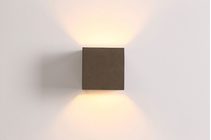 Cube 3.5W LED Up/Down Exterior Wall Light Cement / Warm White - CUBO1