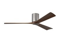 Irene-3 Hugger 60" DC Ceiling Fan With Remote Brushed Nickel - IR3H-BN-60