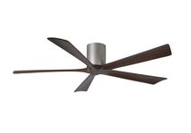Irene-5 Hugger 60" DC Ceiling Fan With Remote Brushed Nickel - IR5H-BN-60