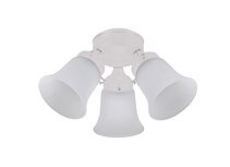 3 Light Ceiling Fan Light Kit White - 24316