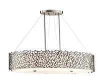 Silver Coral Oval Island Light Classic Pewter - KL/SILCORAL/ISLE