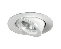 Chip 7W Adjustable LED Downlight White / Warm White - LF3824/3000WH