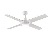 Aspire 52" AC Ceiling Fan With 18W LED Polymer Blades / White - FA12WH + LA12WH