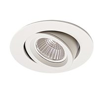 MDL-703 12 Watt Dimmable Gimble LED Downlight White / Cool White - MDL-703-WH + MDL-16D-850
