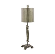 Caryatid Table Lamp Aged Silver - FB/CARYATID/S