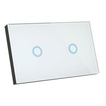 Elite 2 Gang Glass Wall Switch - 20684/05