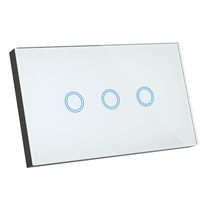 Elite 3 Gang Glass Wall Switch - 20686/05