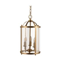Manor Medium 3 Light Pendant Satin Brass - LOI1001602