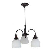 Benson 3 Light Pendant Arms Down Bronze - LOI1001173A
