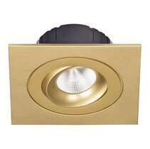 Multiform 8W Dimmable LED Downlight with Mounting Plate Gold / Warm White - LDL-TLT-GD + LDL-PLATE1-GD