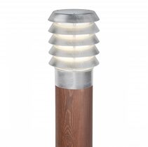 Alta Painted Wood LED Bollard Light Galvanized - NLYS.1669GA