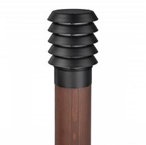 Alta Painted Wood LED Bollard Light Black - NLYS.1670B
