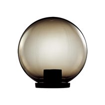 Ivela 20cm Smoke Sphere Post Top Light Black - 18600