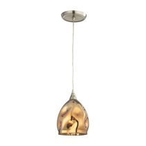 Modern Glass Pendant Plated Gold - Ordito3