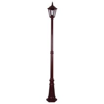 Chester Single Head Tall Post Light Burgundy - 15016