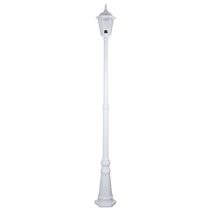 Chester Single Head Tall Post Light White - 15019
