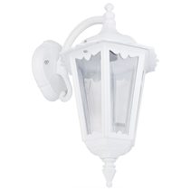 Chester Curved Arm Downward Wall Light White - 15049