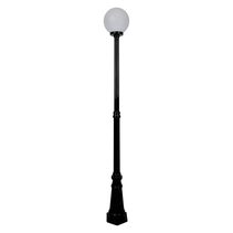 Siena 25cm Sphere Tall Post Light Black - 15603