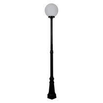 Siena 30cm Sphere Tall Post Light Black - 15609