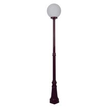 Siena 30cm Sphere Tall Post Light Burgundy - 15610