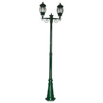 Vienna Twin Head Tall Post Light Green - 15935