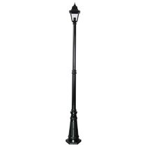 Paris Single Head Tall Post Light Black - 15159