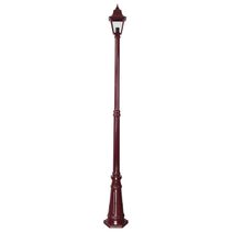 Paris Single Head Tall Post Light Burgundy - 15160