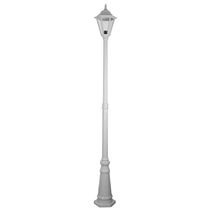 Turin Single Head Tall Post Light White - 15463