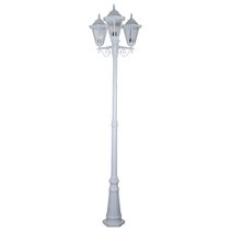 Turin Triple Head Tall Post Light White - 15475