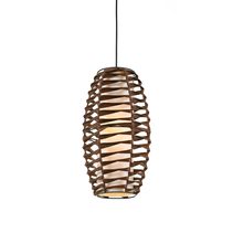 Tribe 1 Light Small Brown Pendant