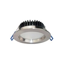 AT9012 12W Dimmable LED Downlight Satin Chrome / Tri-Colour - AT9012/SC/TRI