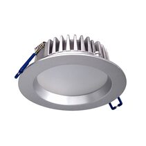 AT9012 Round 12W Dimmable LED Downlight Silver Frame / Tri-Colour - 11099