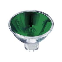 Coloured Halogen Lamp Dimmable 12V 50W Green - MR16GREENC